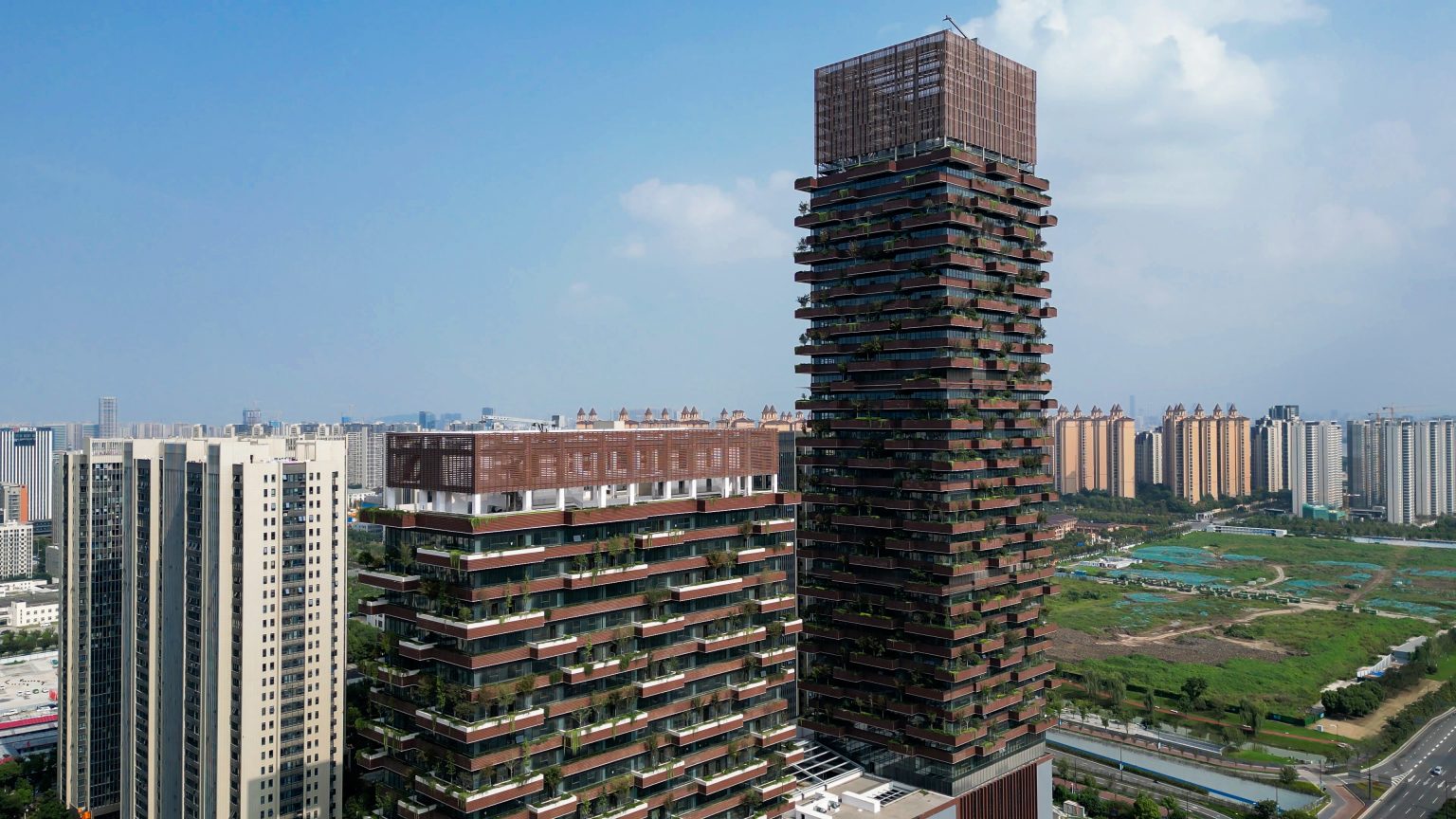 nanjing vertical forest | building site | Stefano Boeri Architetti