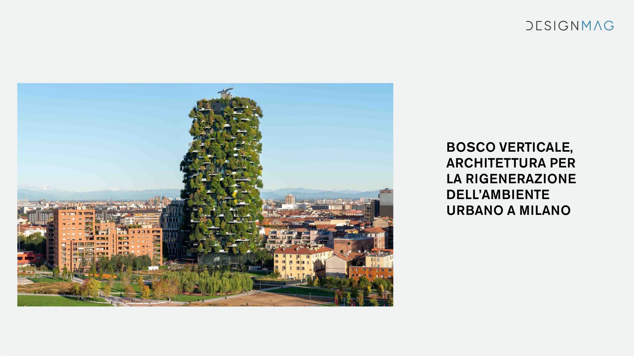 Bosco Verticale su design mag